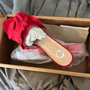 Brand new red mini heels